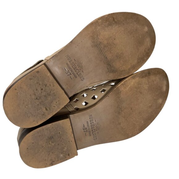 Anthro Musse & Cloud Caila Leather Western Coastal Cowgirl Cutout Ankle Boots 7 - Picture 7 of 10